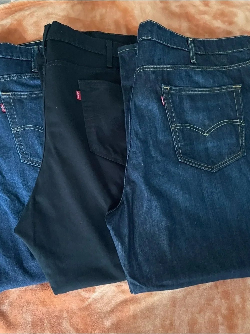 Levi's Blue & Black Jeans Set with Red Tab